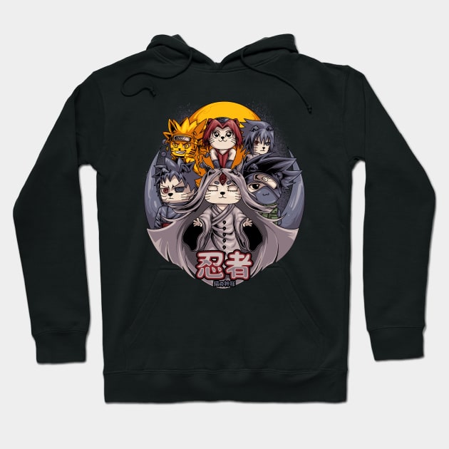 KAGUYA CAT Hoodie by FUJHINE